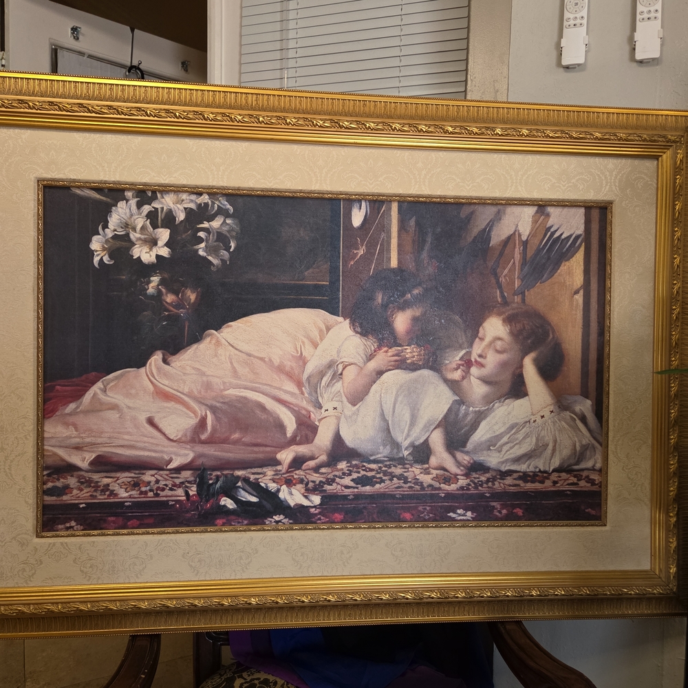 Elegant Framed Art with Gold Frame